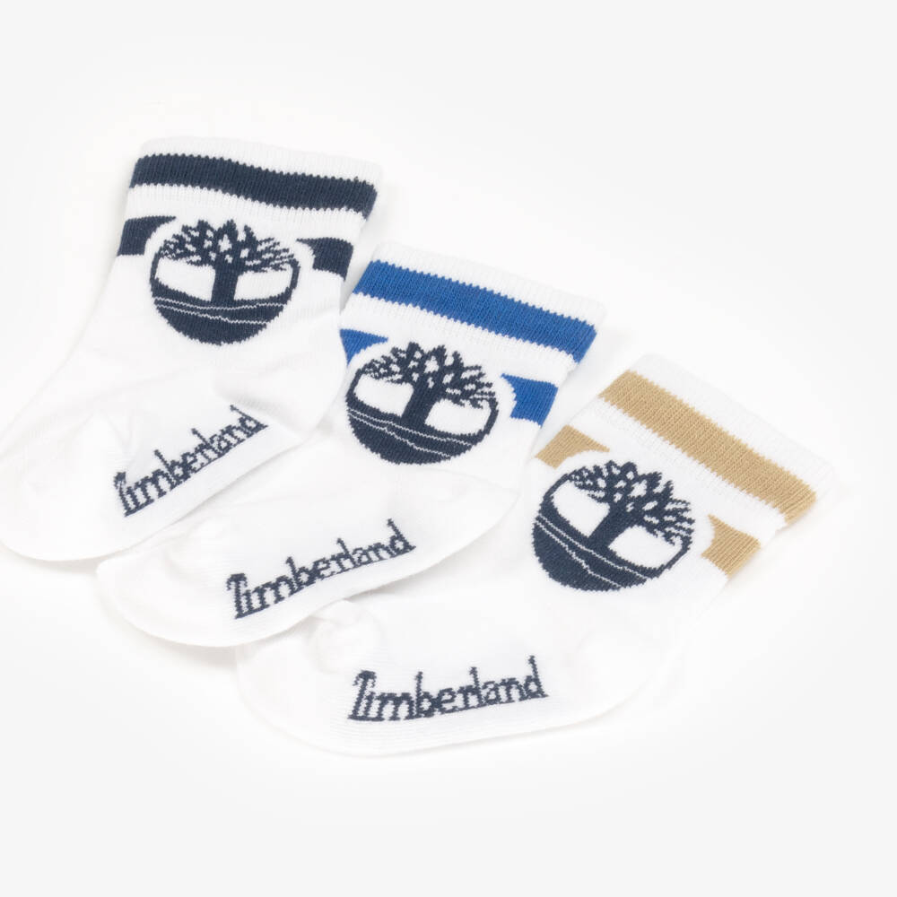 Timberland-Boys Triple-Pack Tree Emblem Socks | Childrensalon Outlet