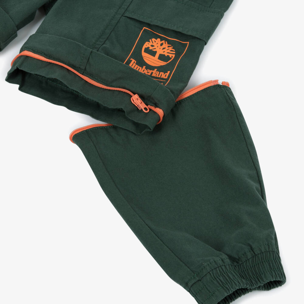 Timberland-Универсальные зеленые карго брюки для мальчиков | Childrensalon Outlet