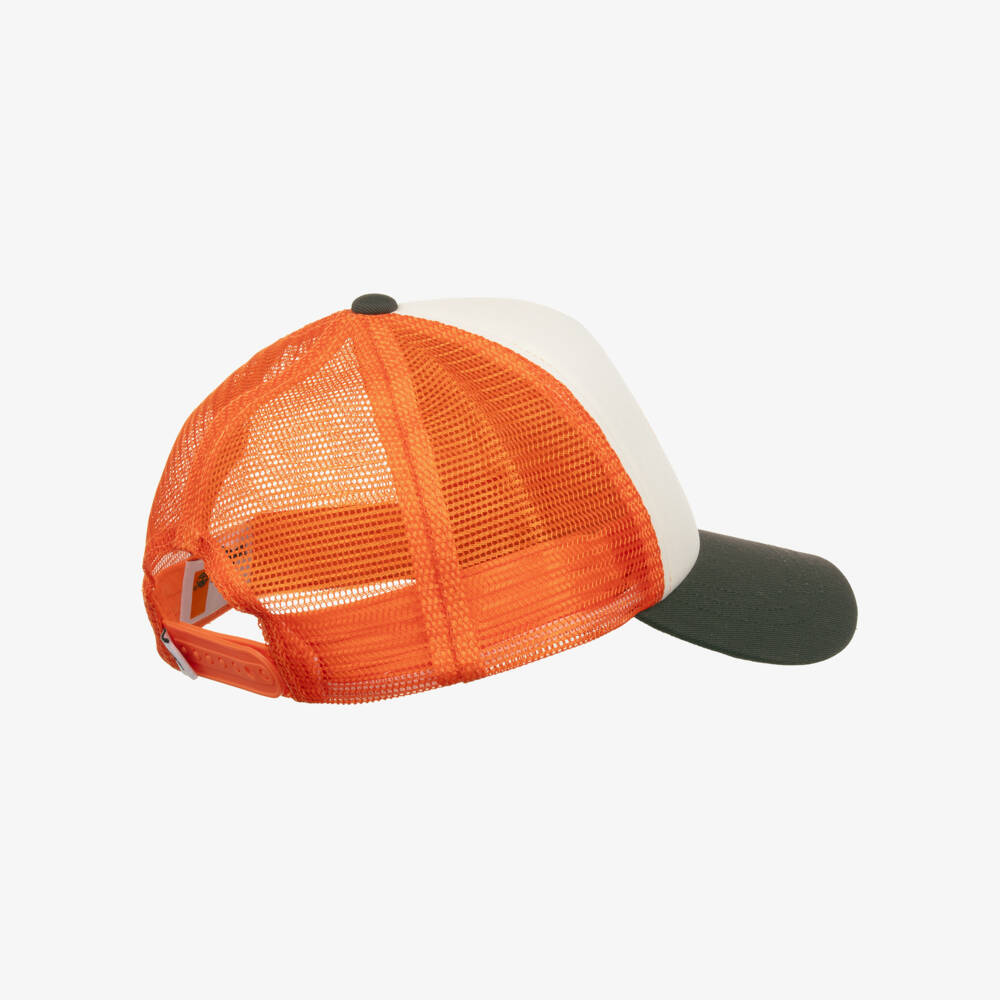 Timberland-Boys Vibrant Green & Orange Cap | Childrensalon Outlet