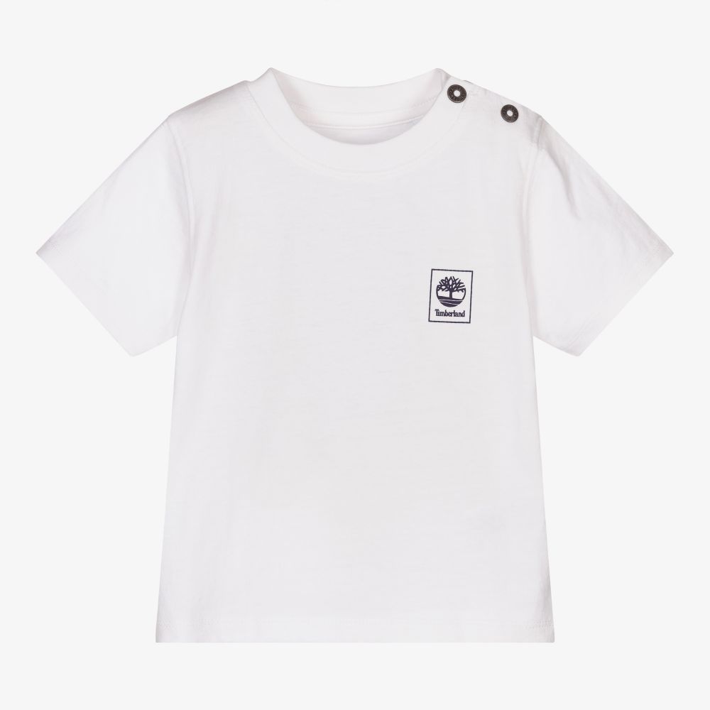 Timberland - Weißes Baumwoll-T-Shirt (J) | Childrensalon