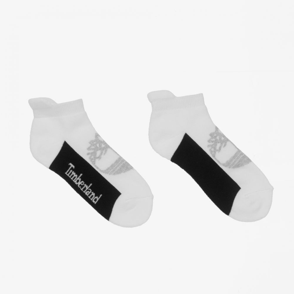 Timberland - Boys White Trainer Socks | Childrensalon