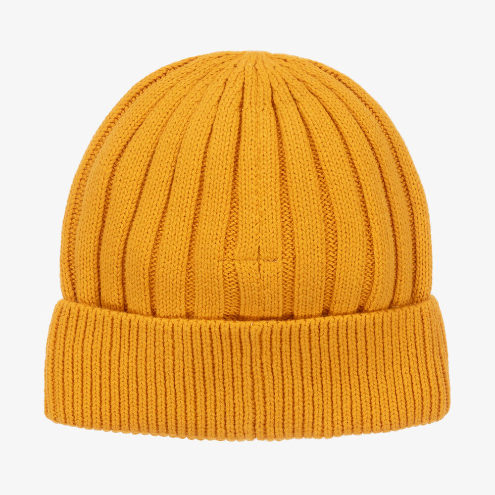 Timberland-Желтая трикотажная шапка-бини | Childrensalon Outlet