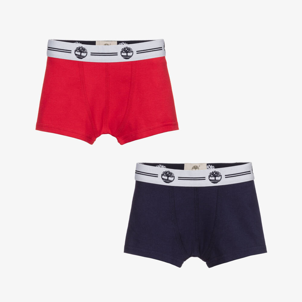 Timberland-Cotton Boxer Shorts (2 Pack) | Childrensalon Outlet