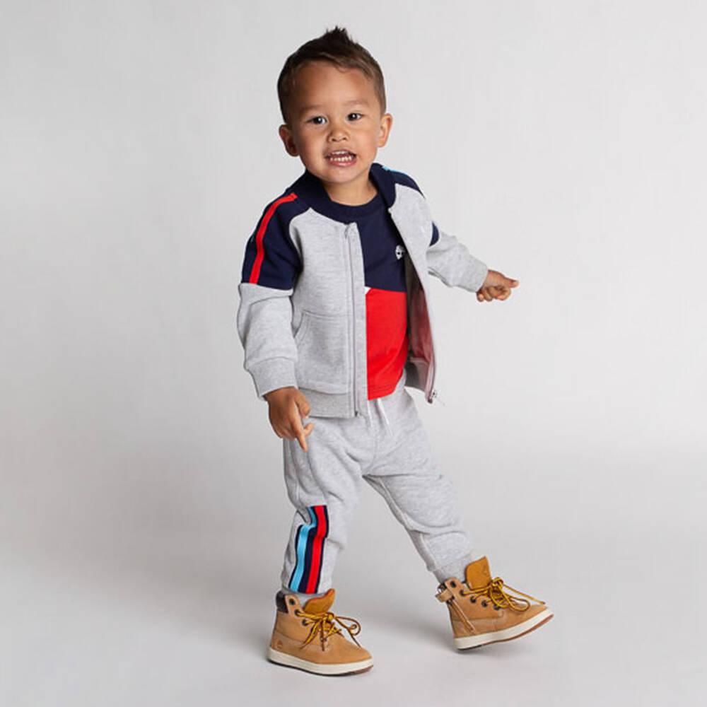 Timberland-Серые хлопковые джоггеры | Childrensalon Outlet