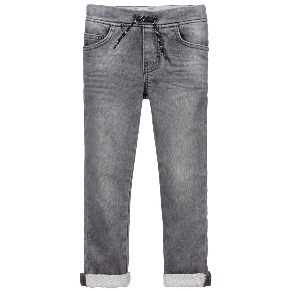 Timberland-Grey Slim Fit Jersey Jeans | Childrensalon Outlet