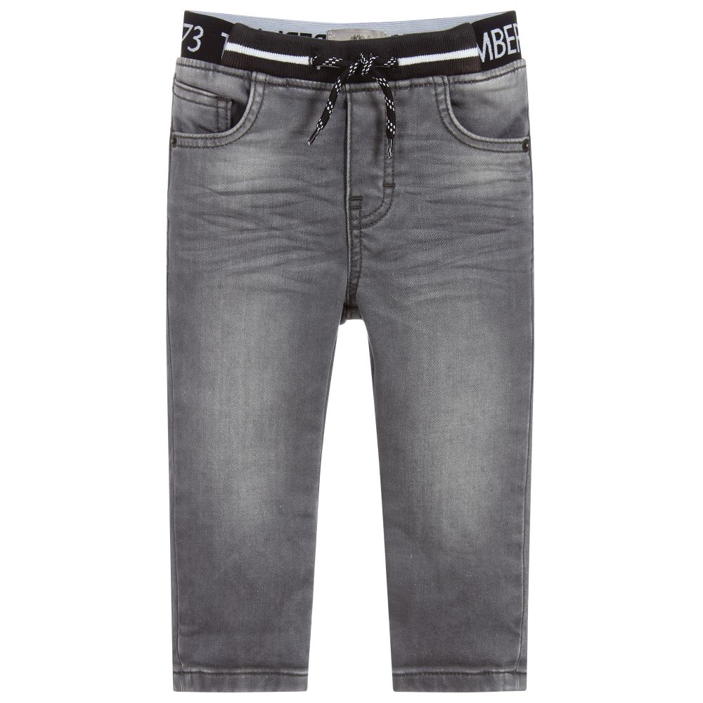 Timberland-Grey Slim Fit Jersey Jeans | Childrensalon Outlet