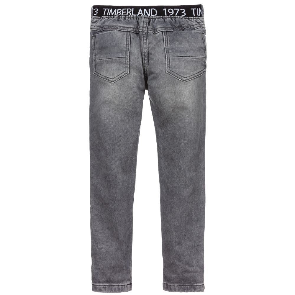Timberland-Grey Slim Fit Jersey Jeans | Childrensalon Outlet
