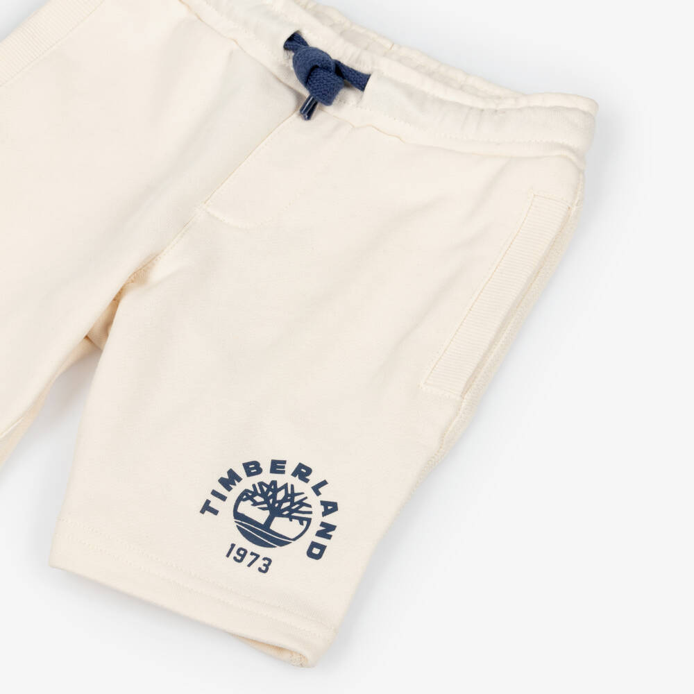 Timberland-Кремовые шорты с логотипом для мальчиков | Childrensalon Outlet