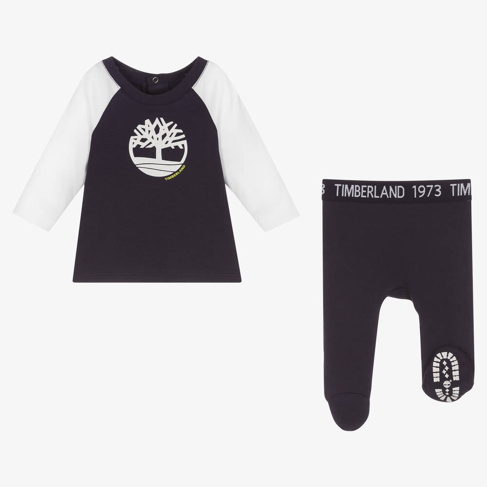 Timberland-Синий топ и штанишки для малышей | Childrensalon Outlet