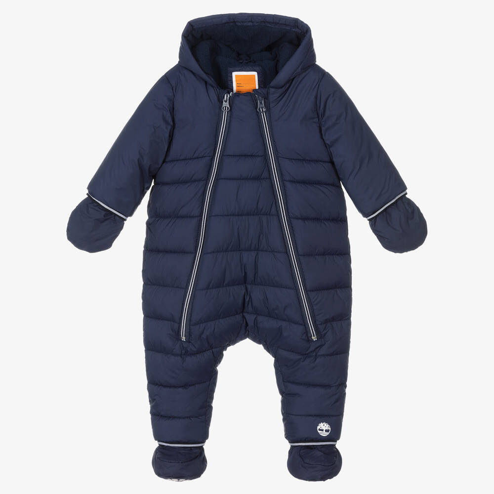 Timberland - Navyblauer, gefütterter Schneeanzug (B) | Childrensalon