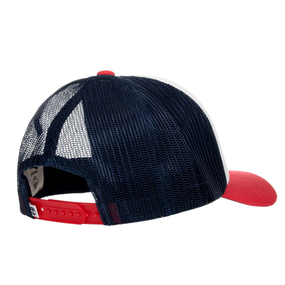 Timberland Navy Blue Red Logo Cap Childrensalon Outlet