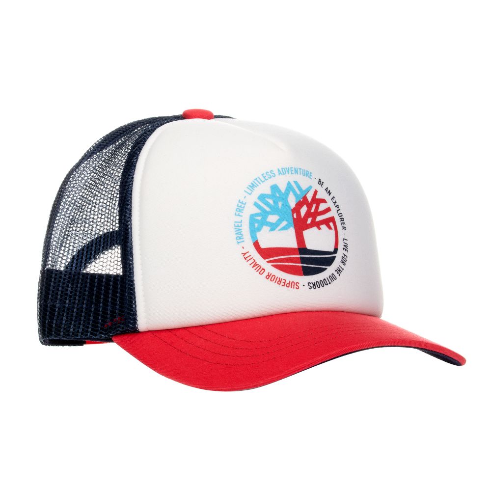 Timberland - Casquette bleu marine et rouge | Childrensalon