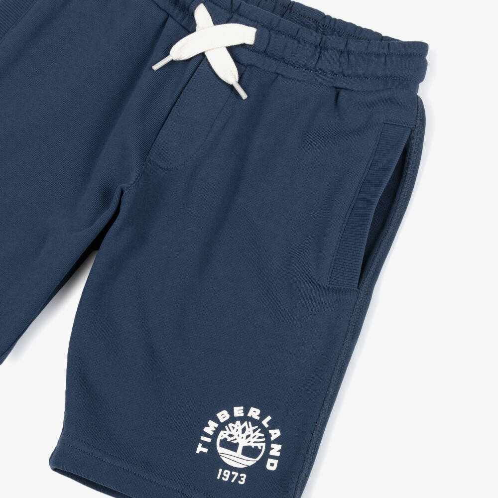 Timberland-Синие шорты с логотипом для мальчиков | Childrensalon Outlet