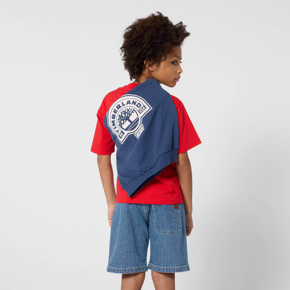 Timberland-Синий свитшот с логотипом | Childrensalon Outlet