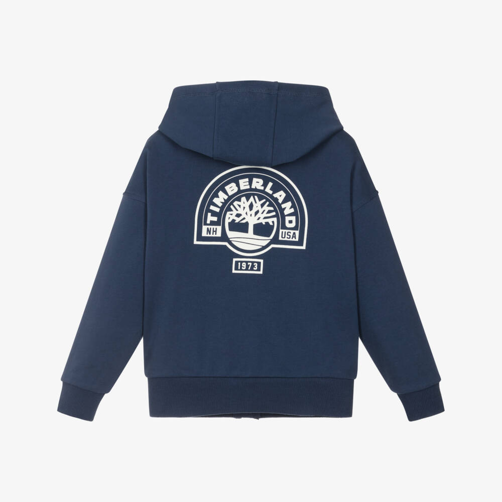 Timberland-Синий лого на молнии для мальчиков | Childrensalon Outlet