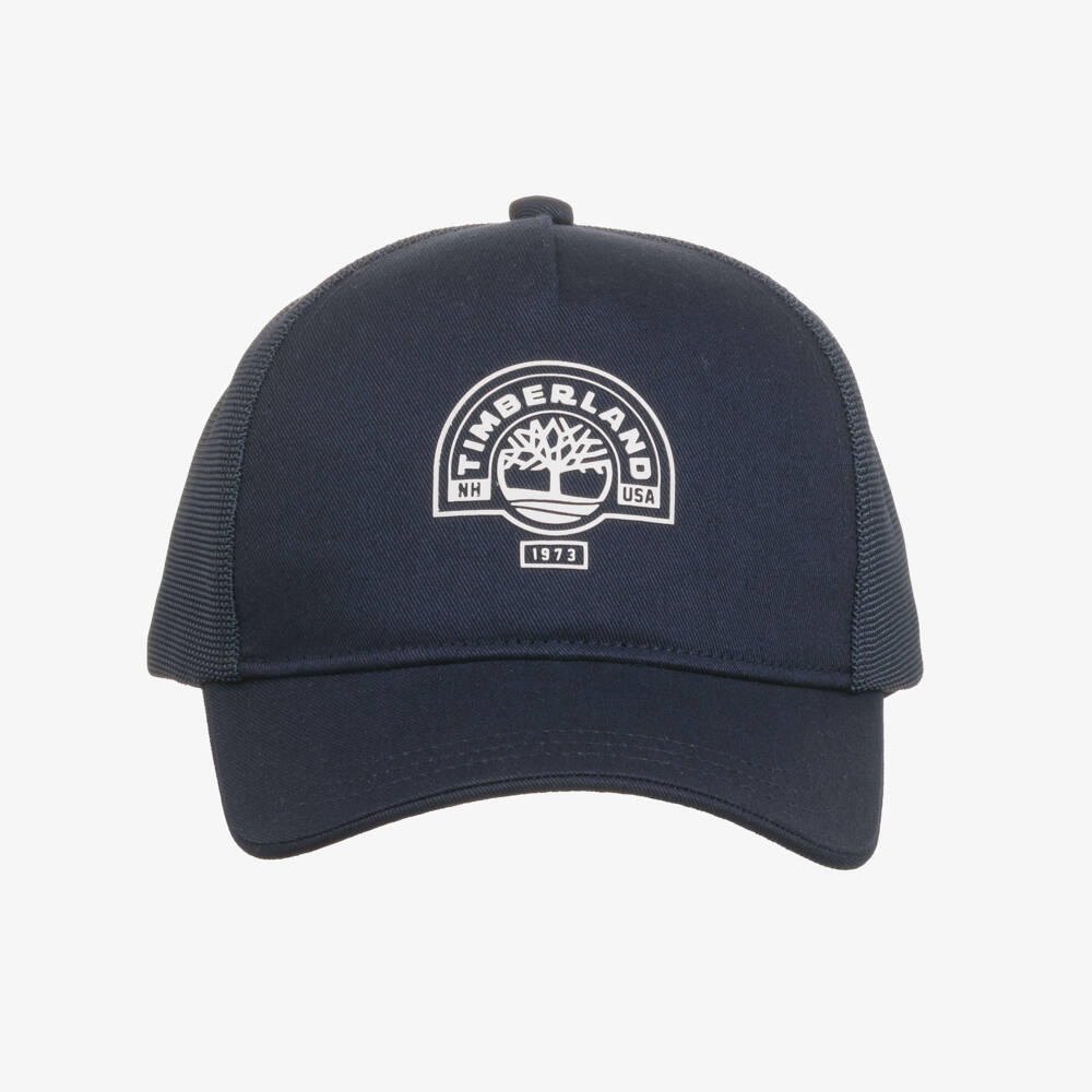 Timberland-Navy Mesh Hat | Childrensalon Outlet
