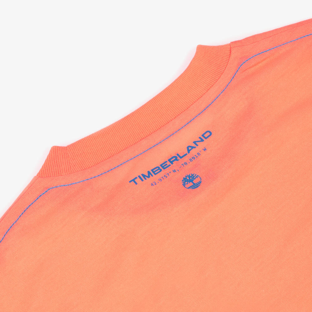 Timberland-Orange Logo Tshrt | Childrensalon Outlet