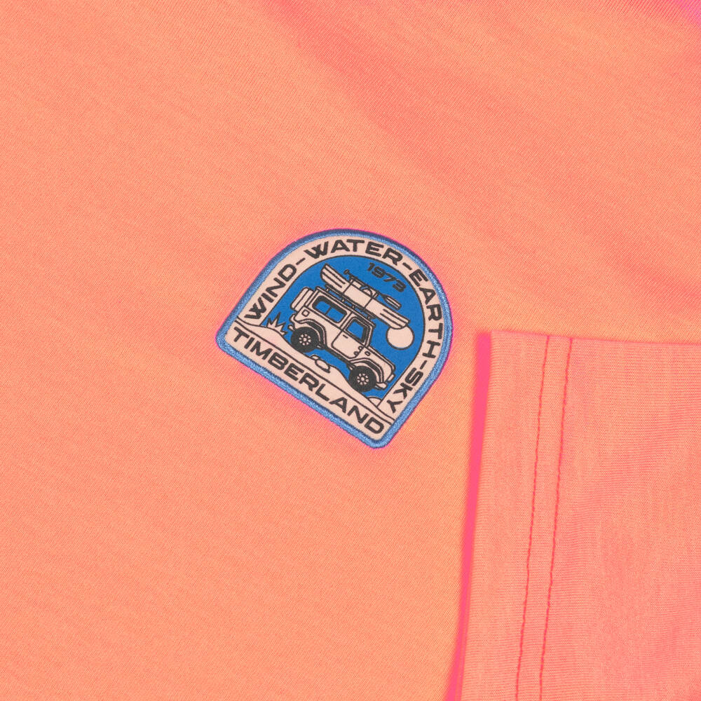 Timberland-Orange Logo Tshrt | Childrensalon Outlet
