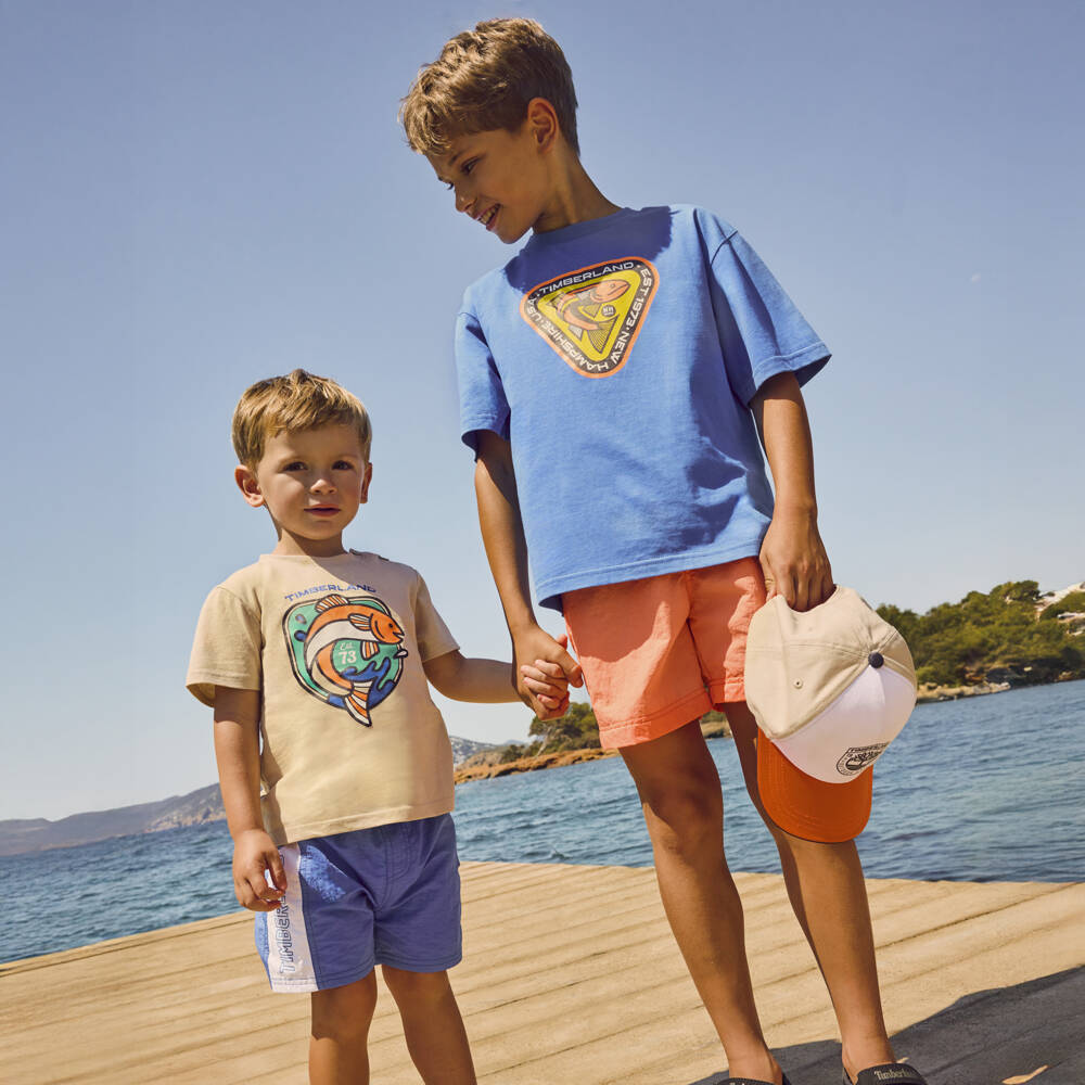 Timberland-Orange Swim Short | Childrensalon Outlet