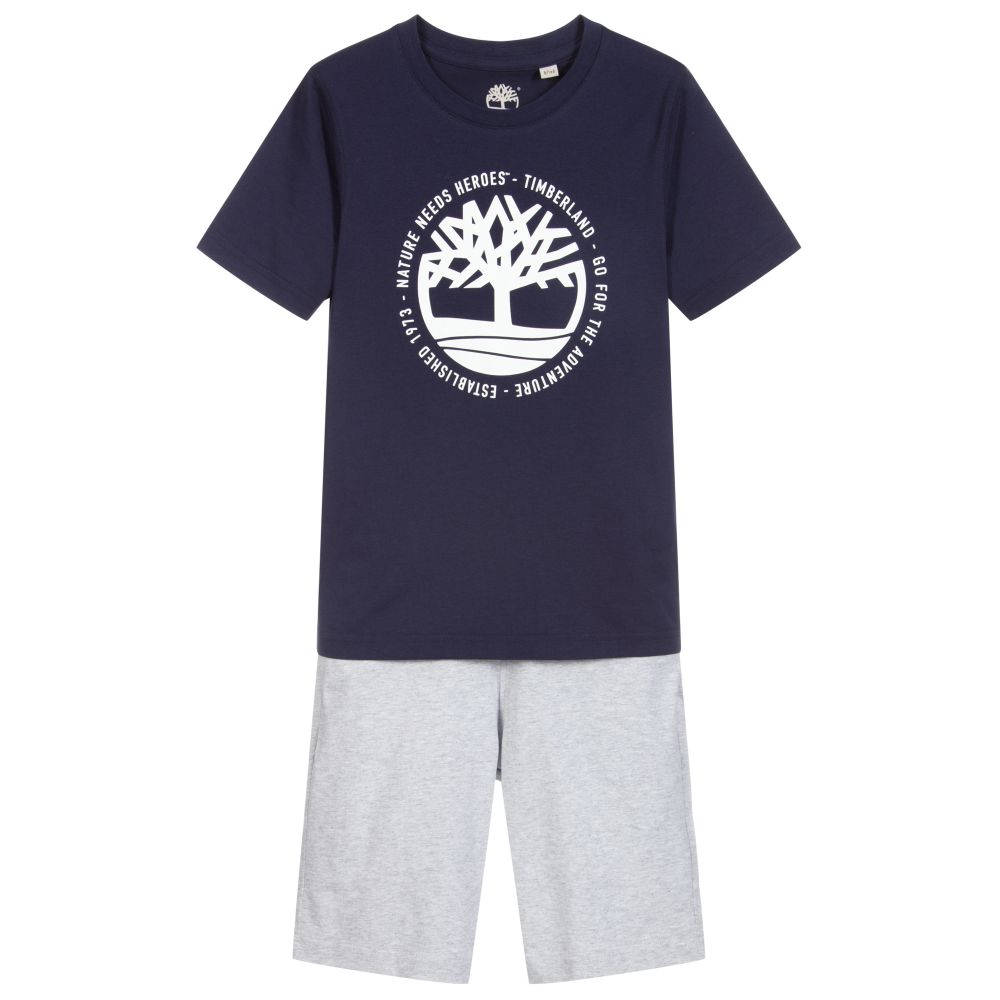 Timberland - Kurzer Pyjama aus Biobaumwolle  | Childrensalon