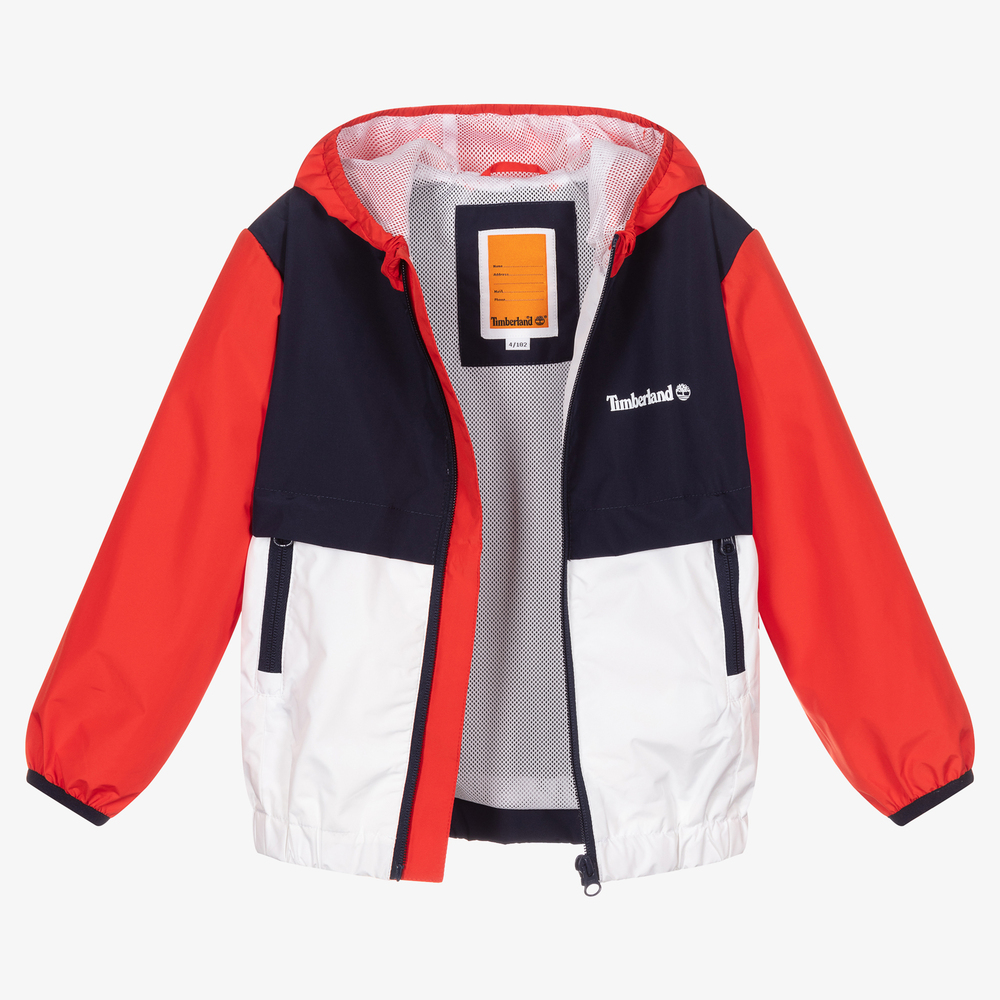 Timberland-Красно-синяя ветровка | Childrensalon Outlet