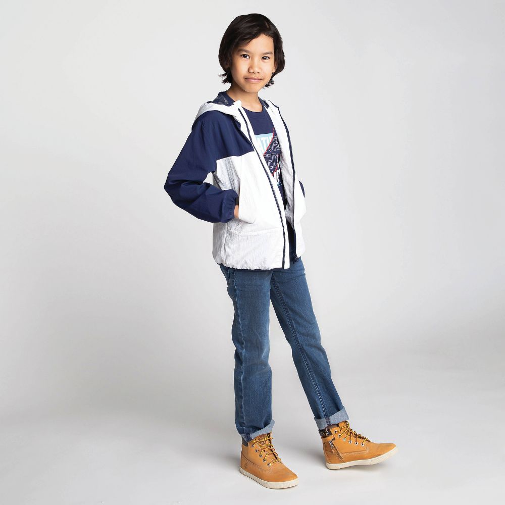 Timberland Slim Fit Blue Jersey Jeans Childrensalon Outlet