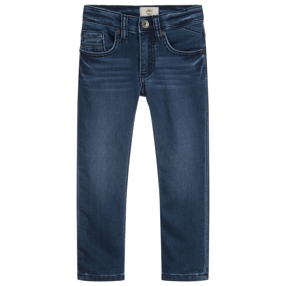 Timberland - Slim Fit Blue Jersey Jeans | Childrensalon