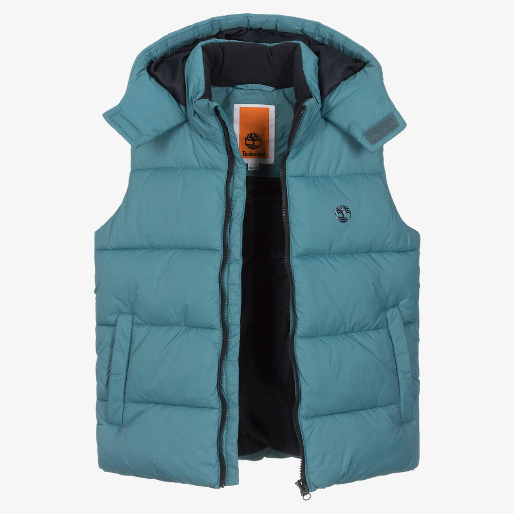 Aqua top blue timberlands