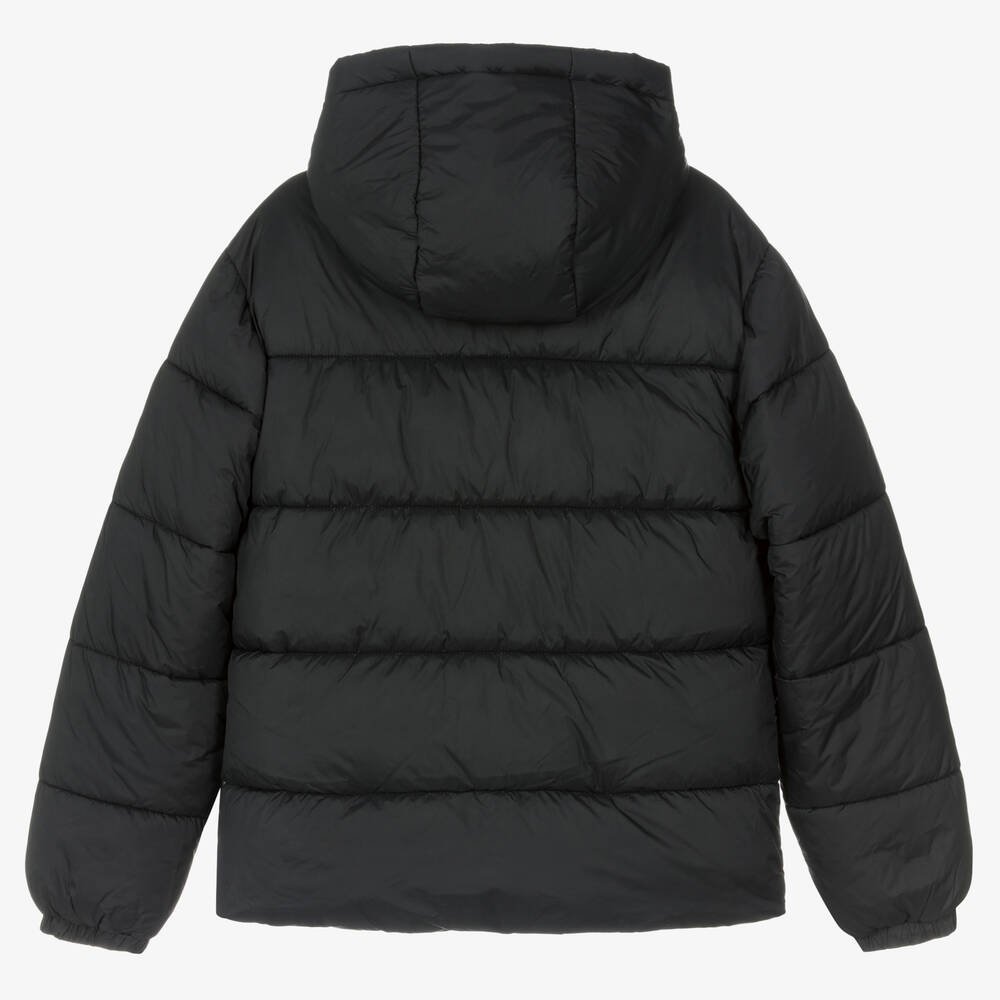 Timberland Teen Boys Black Hooded Puffer Jacket