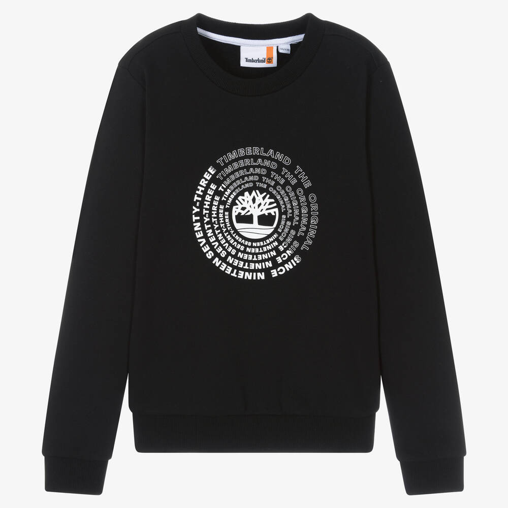 Timberland - Teen Biobaumwoll-Sweatshirt Schwarz | Childrensalon