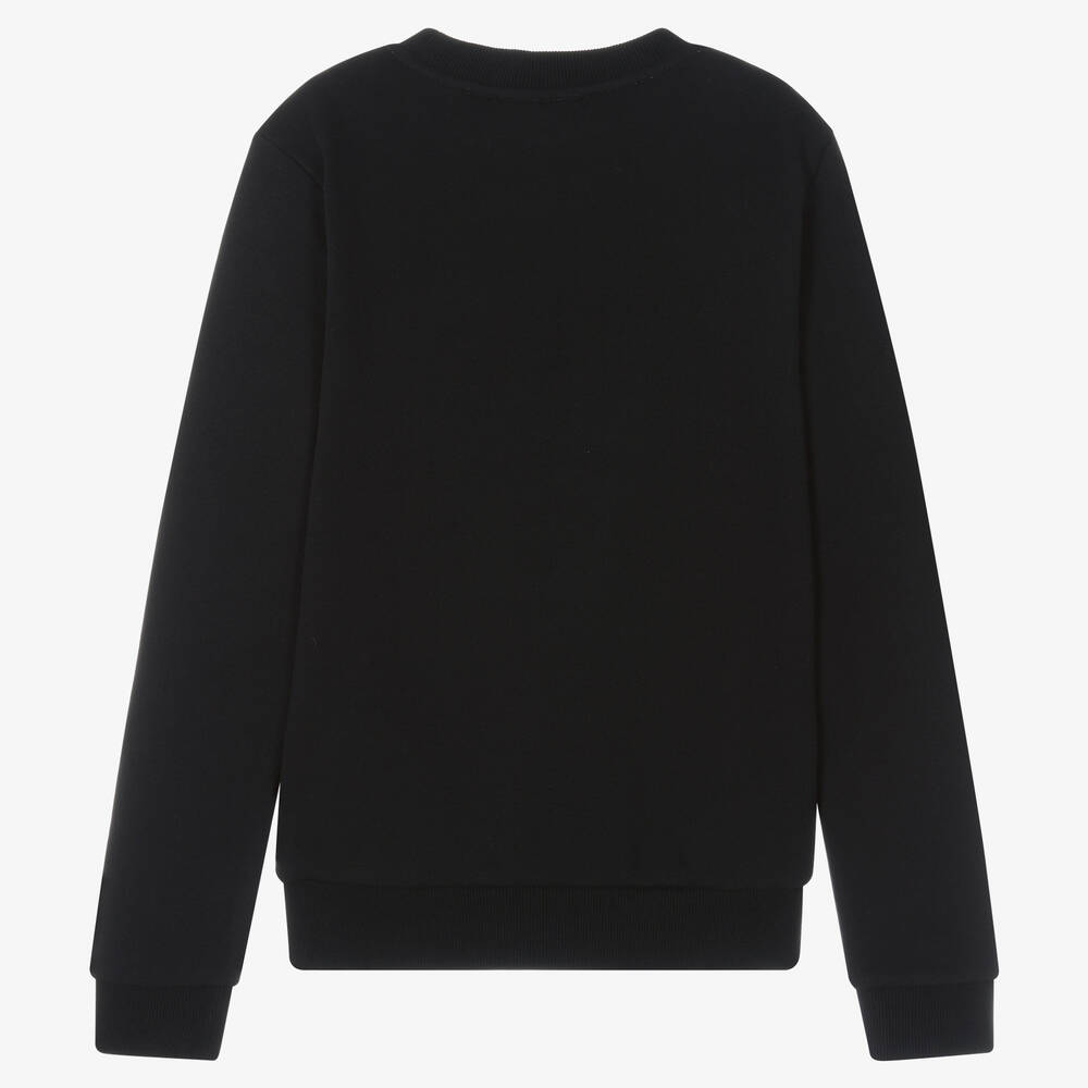 Timberland Teen Boys Black Organic Cotton Sweatshirt Childrensalon Outlet