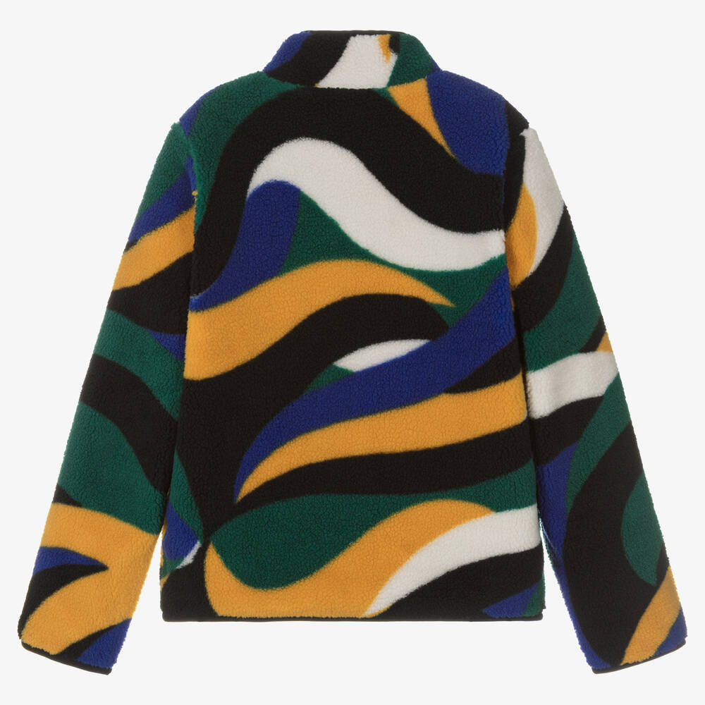 Timberland-Teen Boys Black & Yellow Fleece Zip-Up Top | Childrensalon Outlet