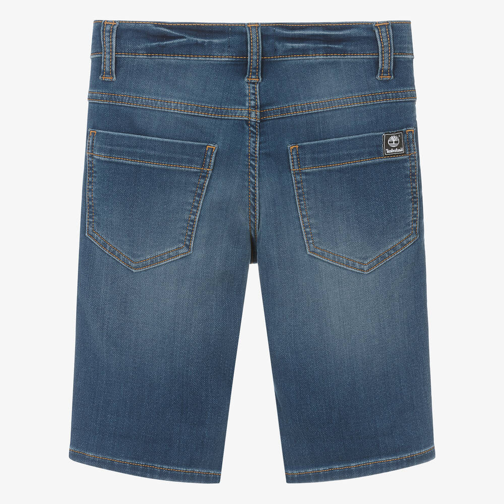 Timberland-Teen Boys Blue Cotton Jersey Shorts | Childrensalon Outlet