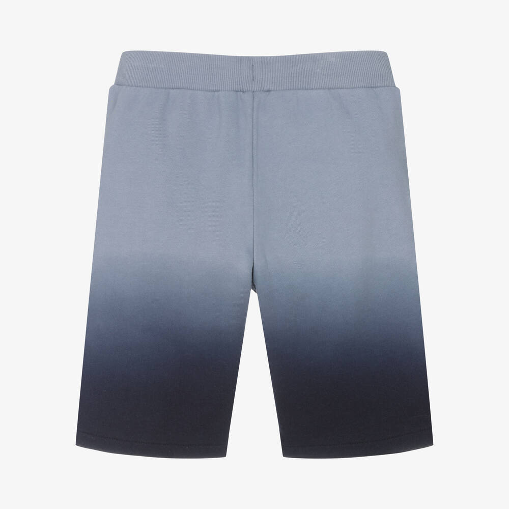 Timberland-Teen Boys Blue Cotton Logo Shorts | Childrensalon Outlet