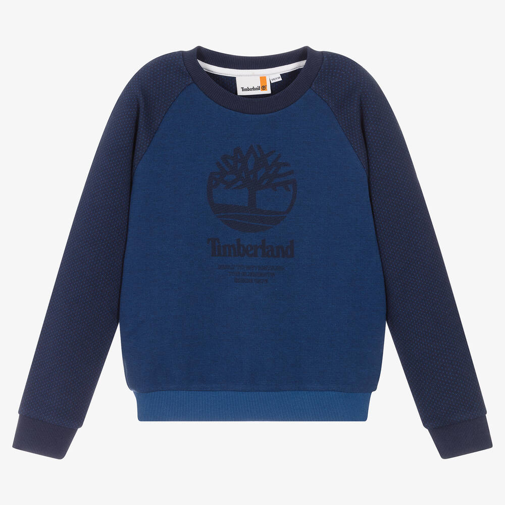 Timberland - Синий хлопковый свитшот | Childrensalon