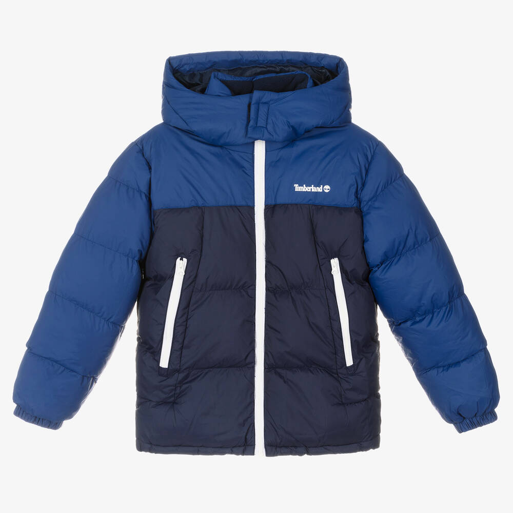 Timberland - Blouson bleu ado garçon | Childrensalon