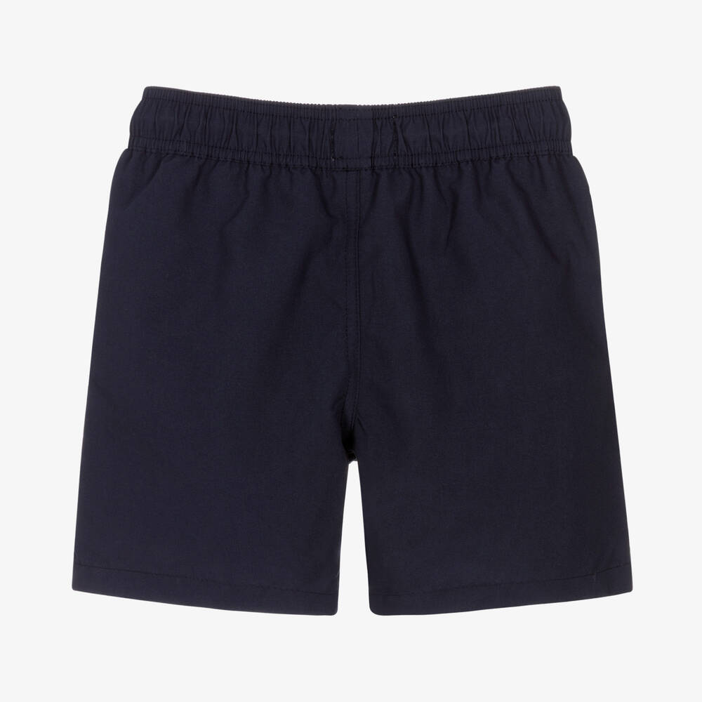 Timberland-Teen Boys Blue Logo Swim Shorts | Childrensalon Outlet