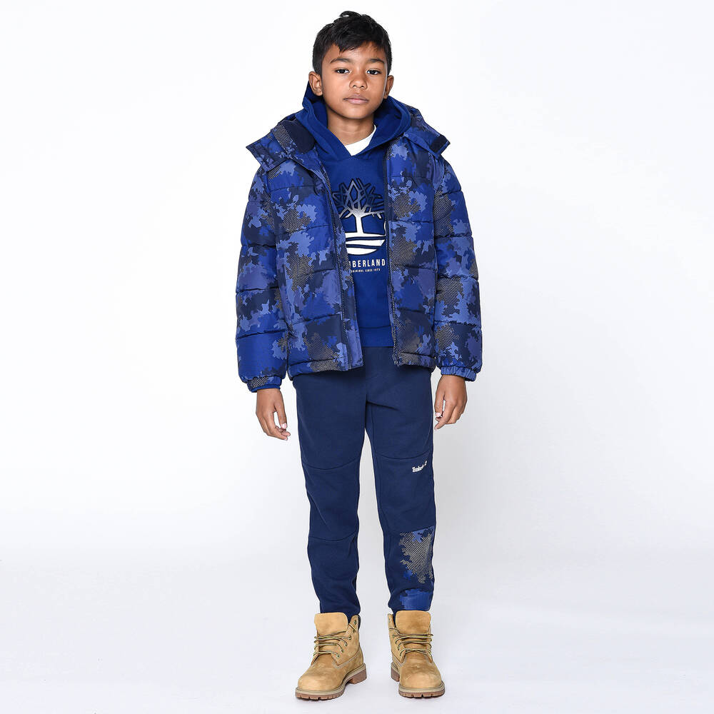 Timberland-Синий пуховик для мальчиков-подростков | Childrensalon Outlet