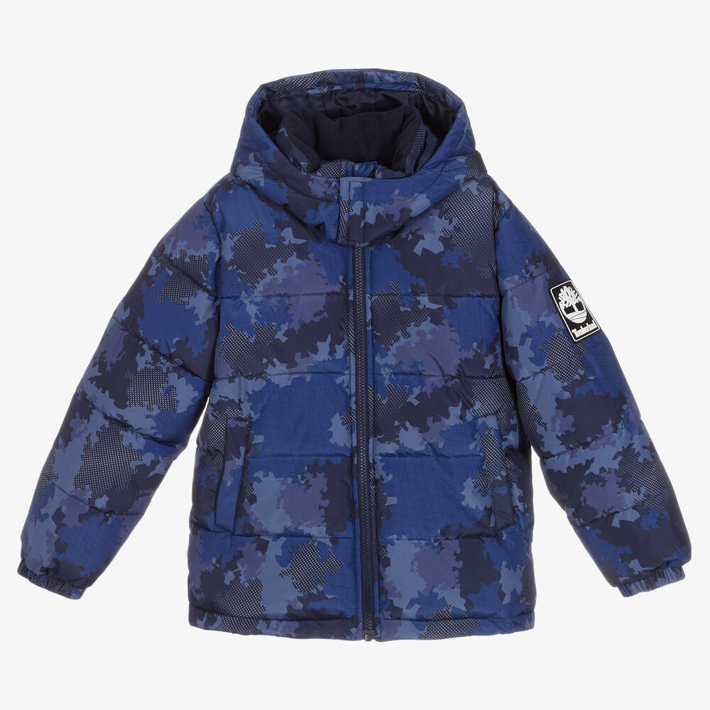 Timberland-Синий пуховик для мальчиков-подростков | Childrensalon Outlet