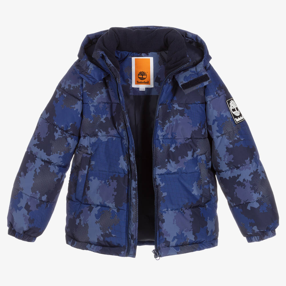 Timberland-Синий пуховик для мальчиков-подростков | Childrensalon Outlet