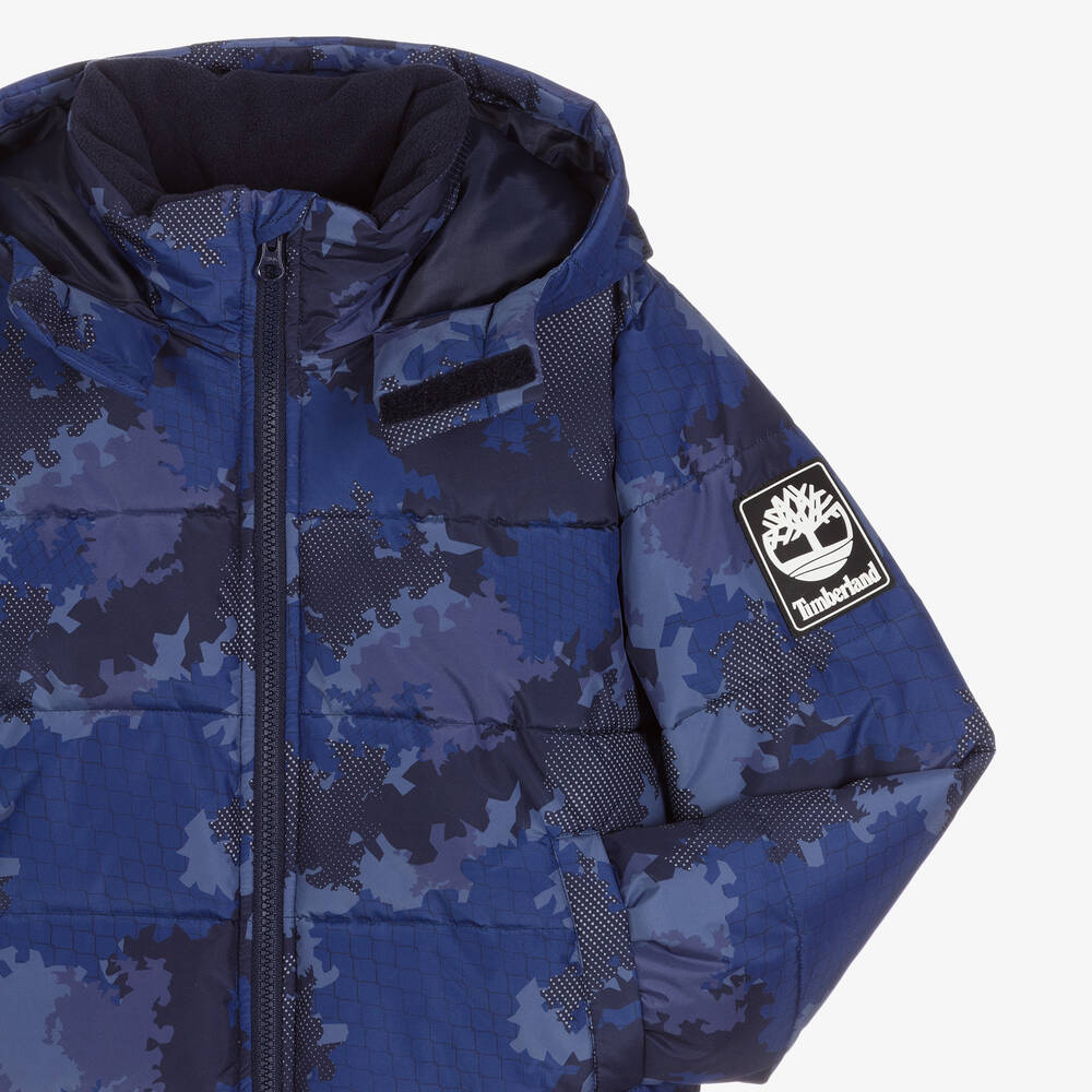 Timberland-Синий пуховик для мальчиков-подростков | Childrensalon Outlet