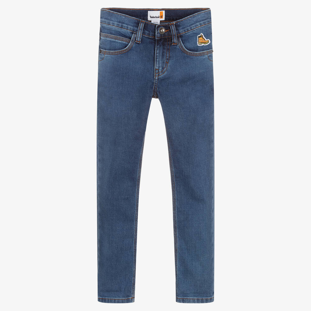 Timberland - Синие зауженные джинсы для мальчиков-подростков | Childrensalon