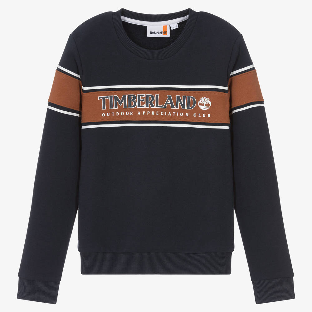 Timberland - Navyblaues Teen Baumwoll-Sweatshirt | Childrensalon