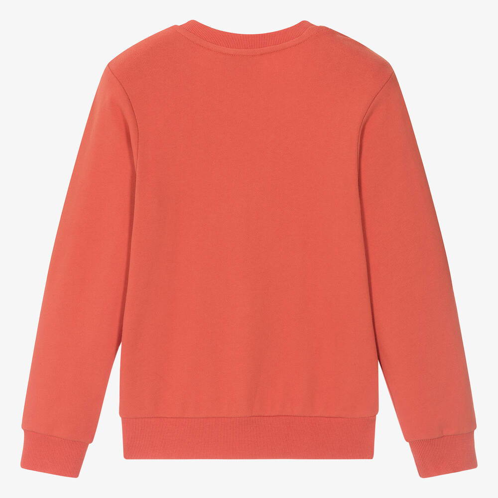Timberland Teen Boys Orange Organic Cotton Sweatshirt
