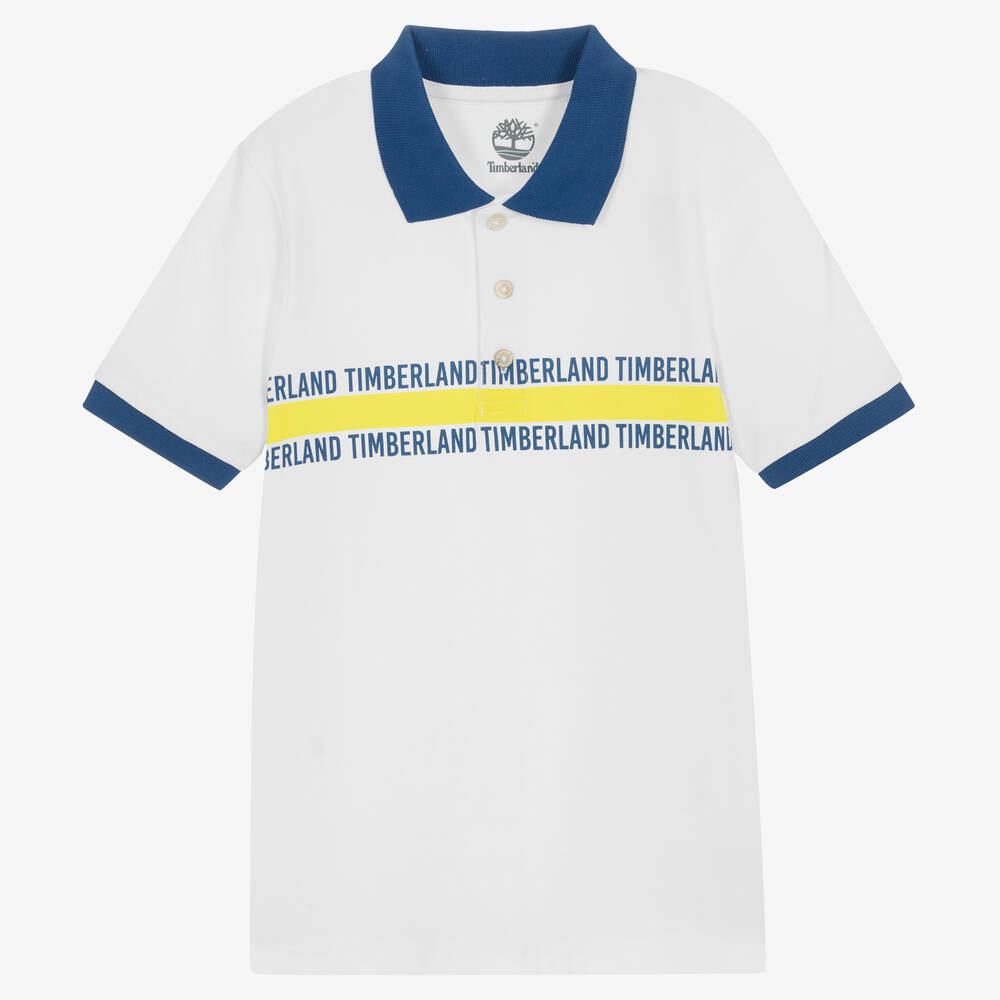 Timberland white polo shirt hotsell