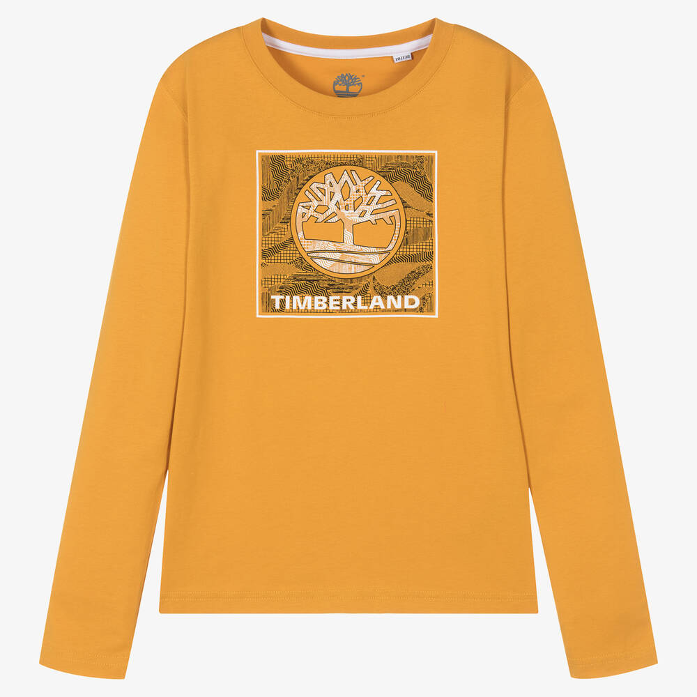 Timberland - Teen Boys Yellow Organic Cotton Top | Childrensalon