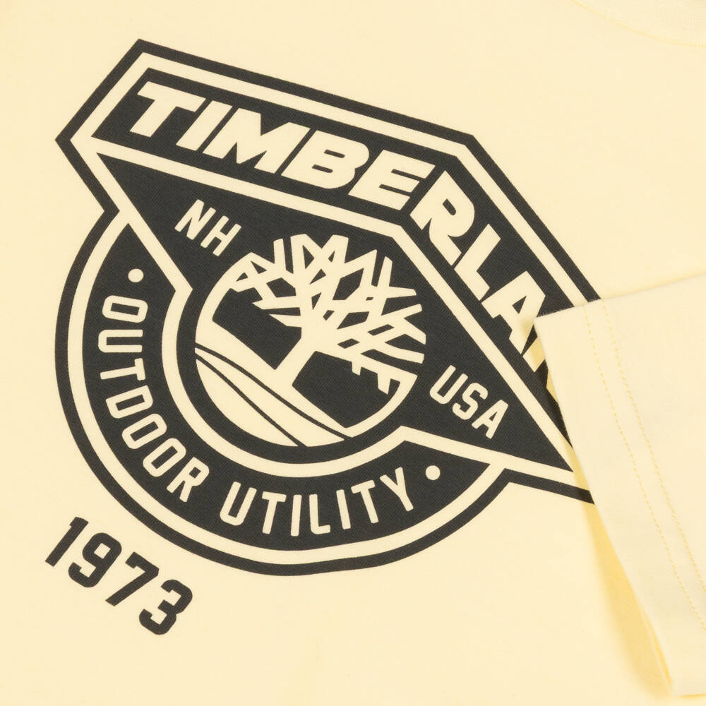 Timberland-Yellow And Grey Short Set | Childrensalon Outlet