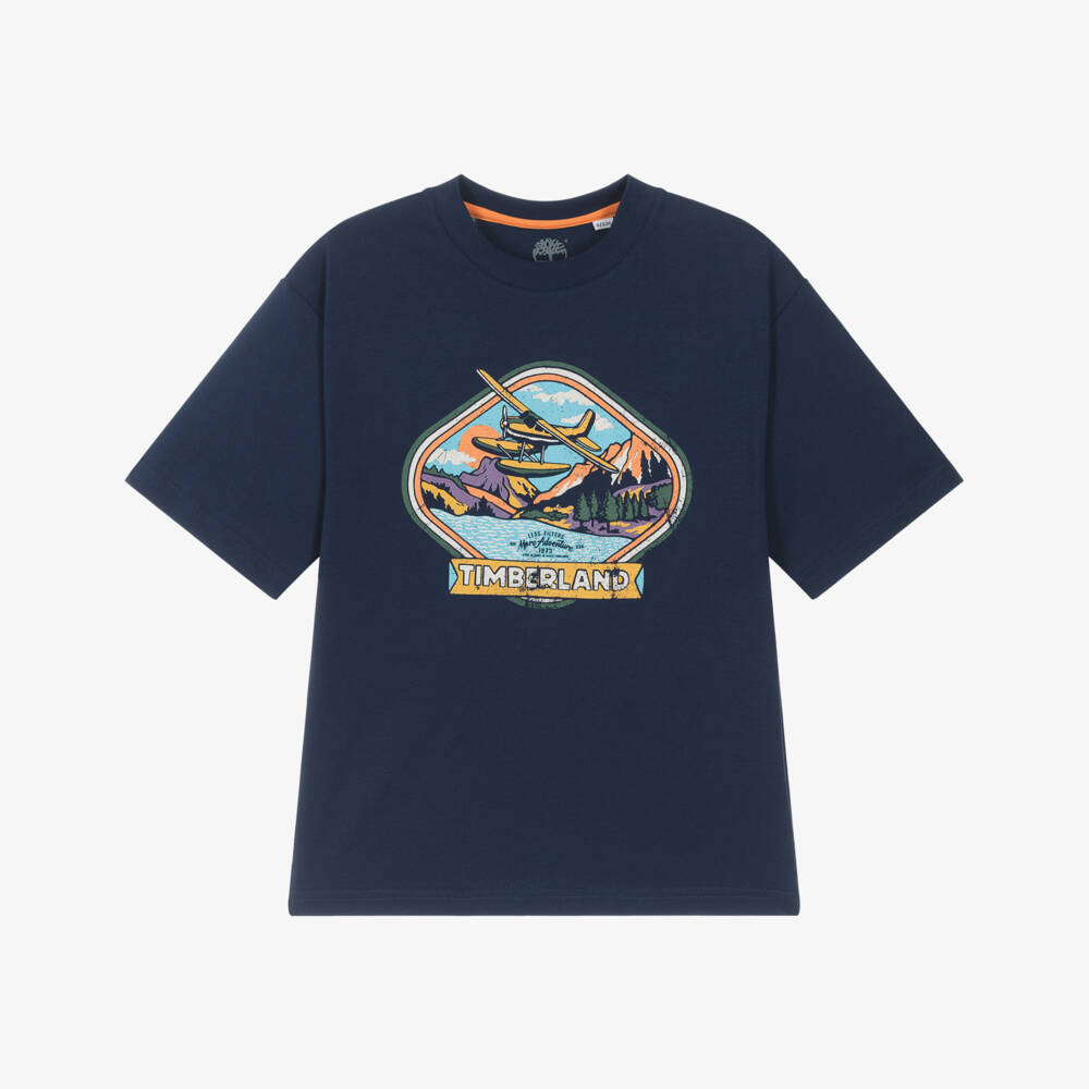Timberland-Young Adventurers Sky Blue Tee | Childrensalon Outlet