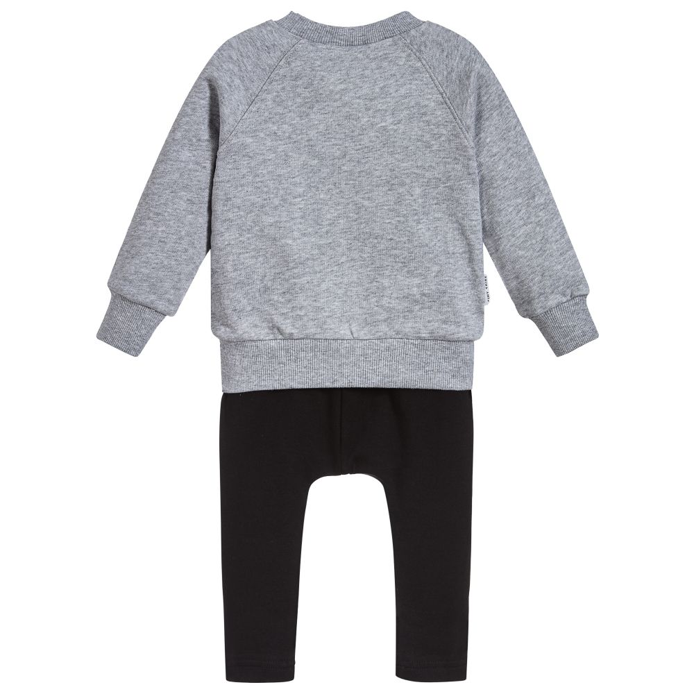 Tiny Tribe-Grey Cotton Baby Outfit | Childrensalon Outlet