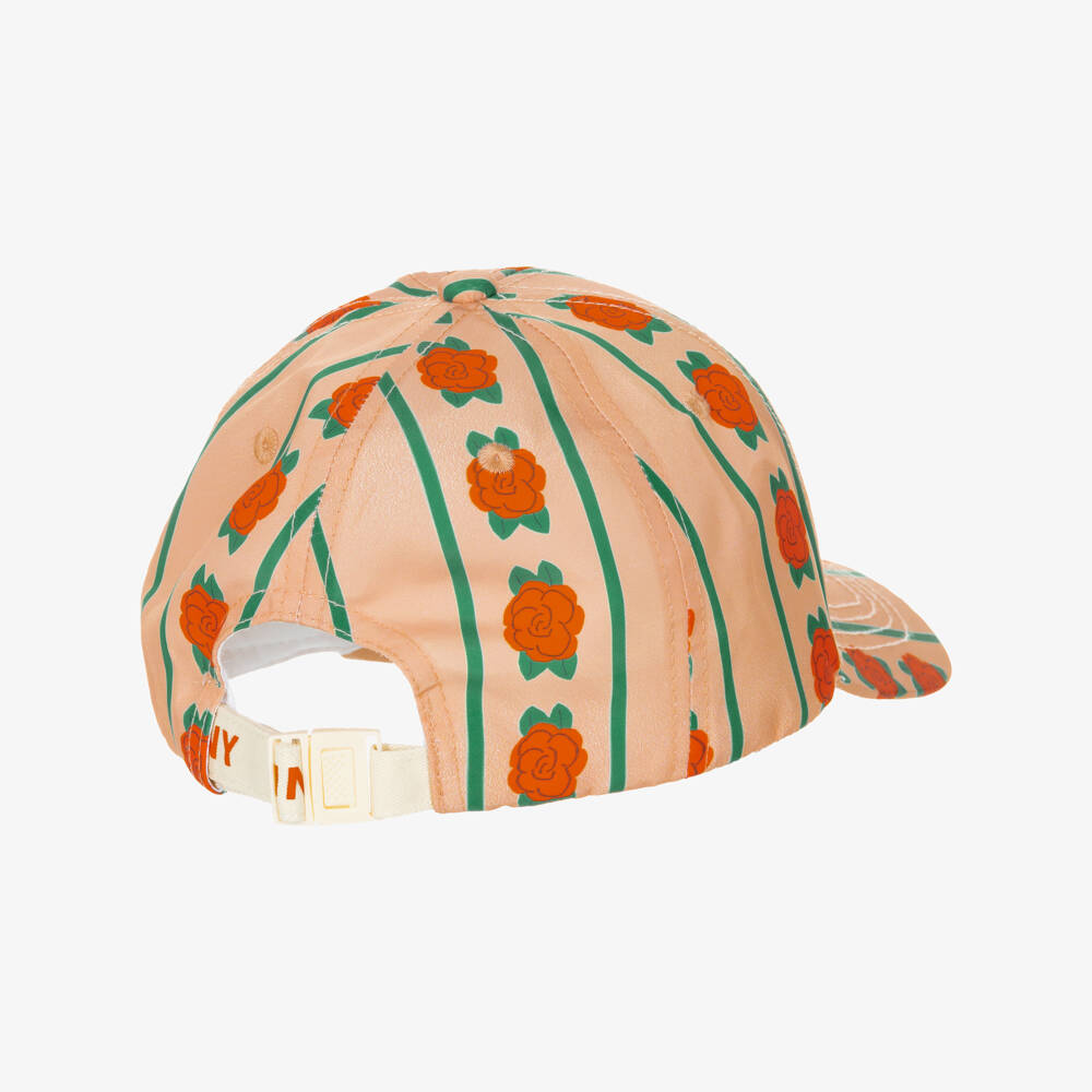 Tinycottons-Girls Pink Rose Print Cap | Childrensalon Outlet